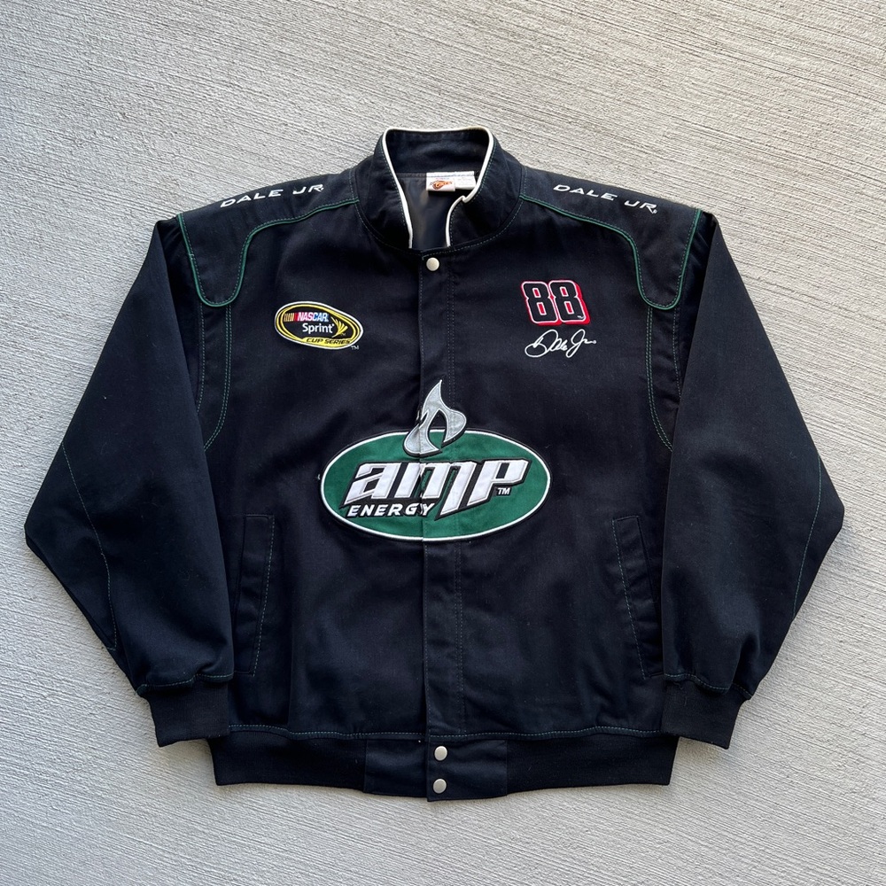 Vintage Dale Earnhardt Jr NASCAR Racing Bomber Jacket